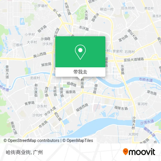 哈街商业街地图