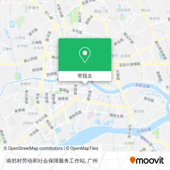 南郊村劳动和社会保障服务工作站地图