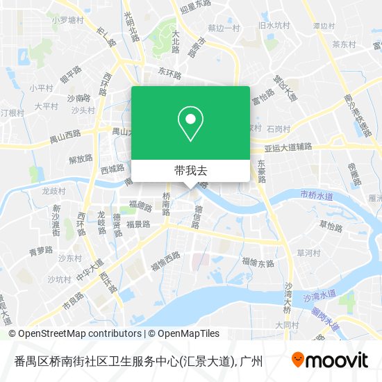 番禺区桥南街社区卫生服务中心(汇景大道)地图