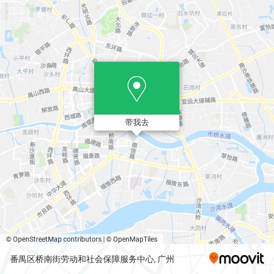 番禺区桥南街劳动和社会保障服务中心地图