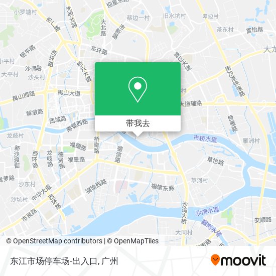东江市场停车场-出入口地图