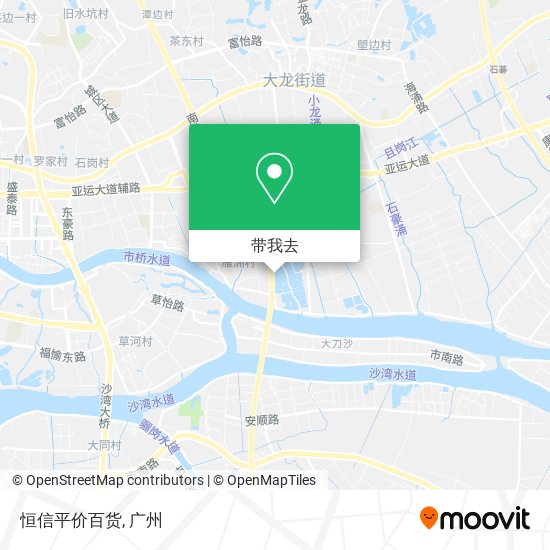 恒信平价百货地图