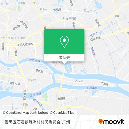 番禺区石碁镇雁洲村村民委员会地图