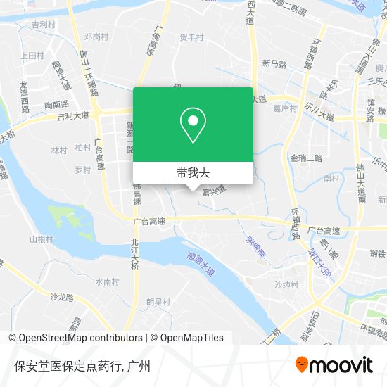 保安堂医保定点药行地图