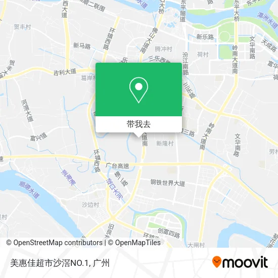 美惠佳超市沙滘NO.1地图