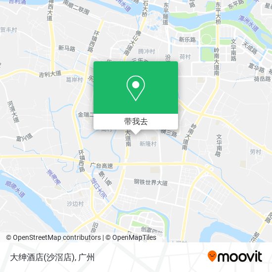 大绅酒店(沙滘店)地图