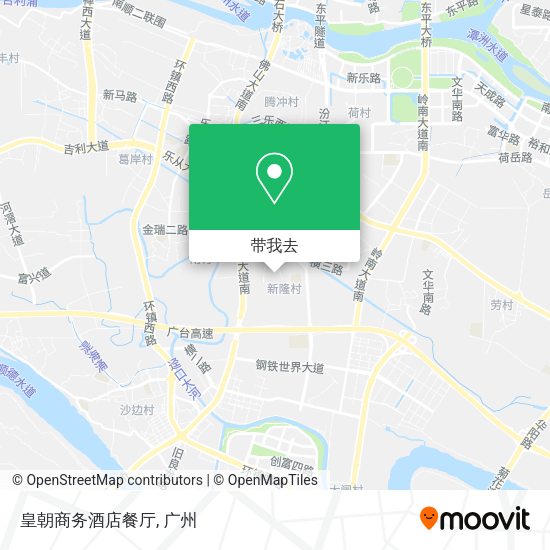 皇朝商务酒店餐厅地图