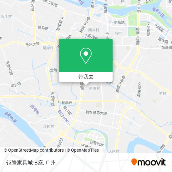 钜隆家具城-B座地图