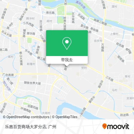 乐惠百货商场大罗分店地图