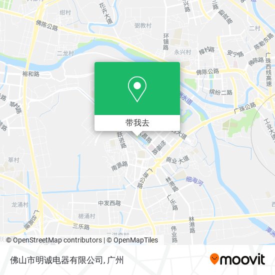 佛山市明诚电器有限公司地图