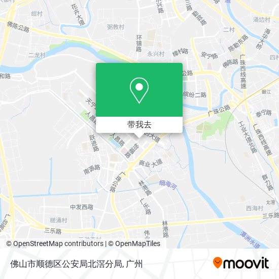 佛山市顺德区公安局北滘分局地图