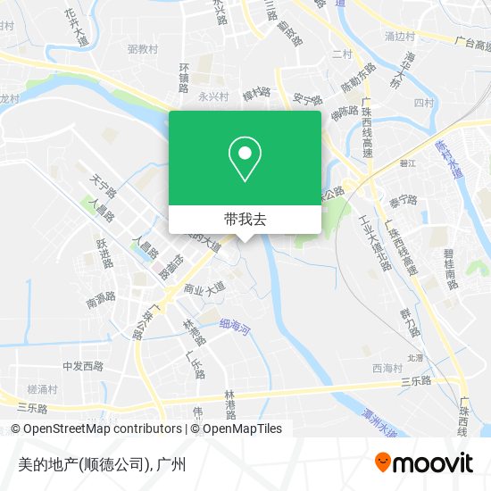 美的地产(顺德公司)地图