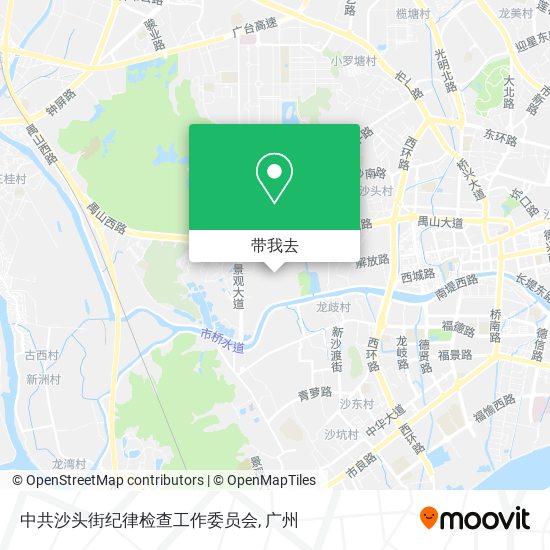 中共沙头街纪律检查工作委员会地图