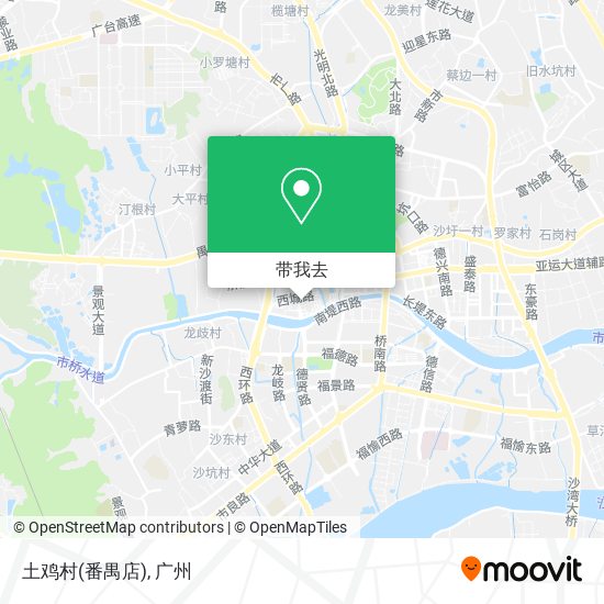 土鸡村(番禺店)地图