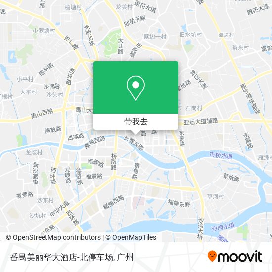 番禺美丽华大酒店-北停车场地图