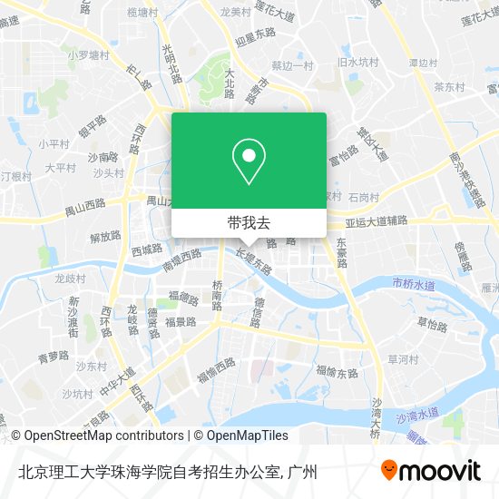 北京理工大学珠海学院自考招生办公室地图