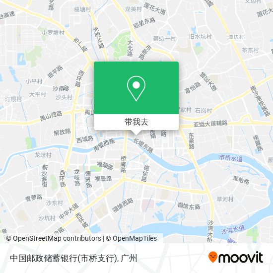 中国邮政储蓄银行(市桥支行)地图