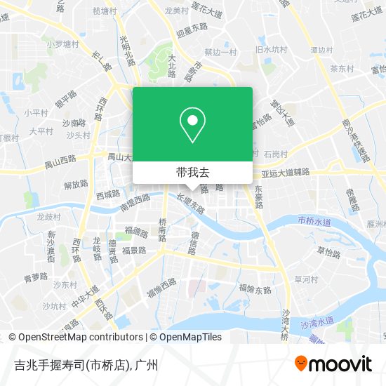 吉兆手握寿司(市桥店)地图