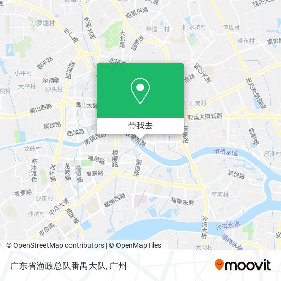 广东省渔政总队番禺大队地图