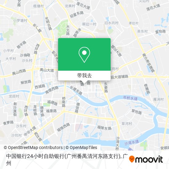 中国银行24小时自助银行(广州番禺清河东路支行)地图