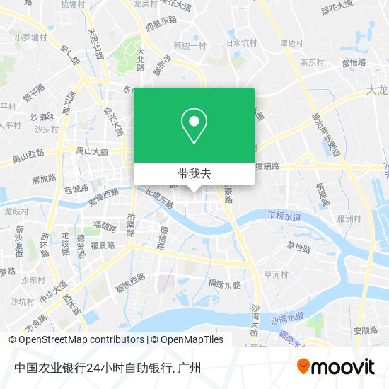 中国农业银行24小时自助银行地图
