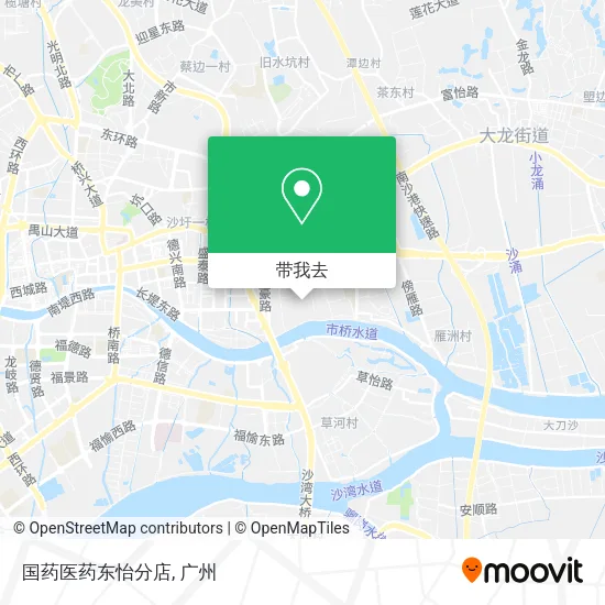 国药医药东怡分店地图