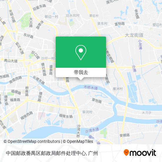 中国邮政番禺区邮政局邮件处理中心地图