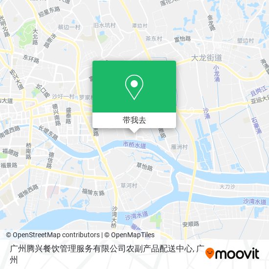 广州腾兴餐饮管理服务有限公司农副产品配送中心地图