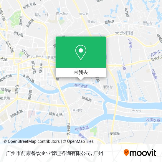 广州市前康餐饮企业管理咨询有限公司地图