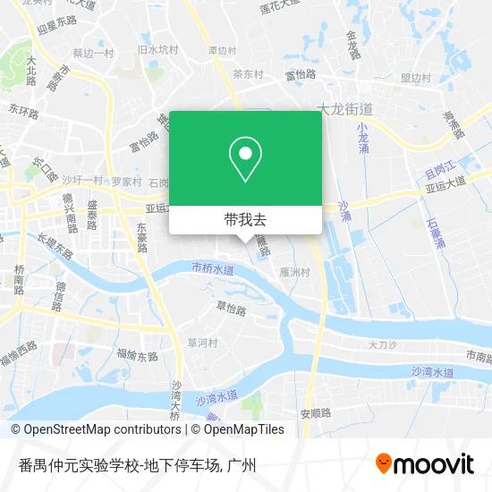 番禺仲元实验学校-地下停车场地图