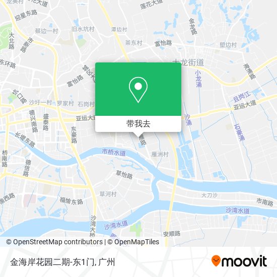 金海岸花园二期-东1门地图