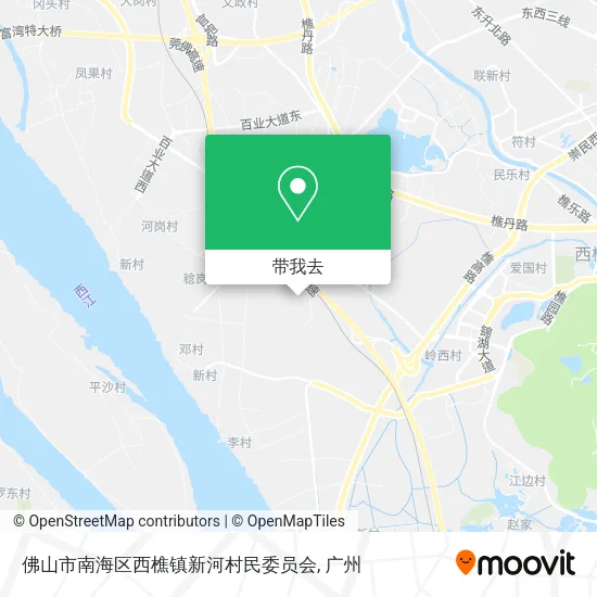 佛山市南海区西樵镇新河村民委员会地图