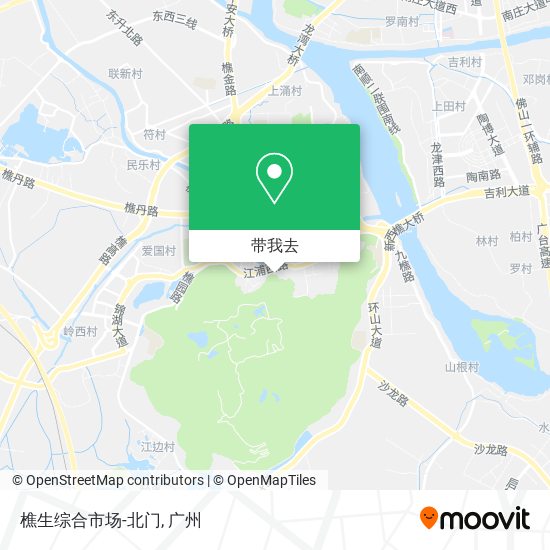 樵生综合市场-北门地图