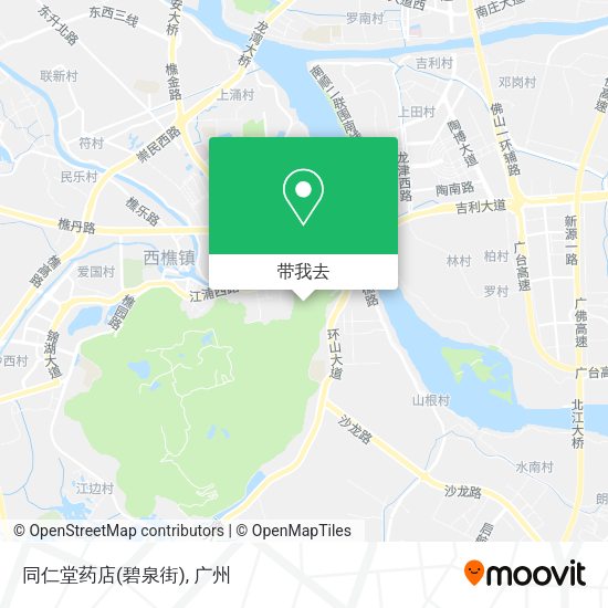 同仁堂药店(碧泉街)地图