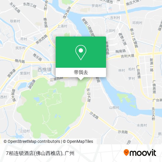 7栢连锁酒店(佛山西樵店)地图