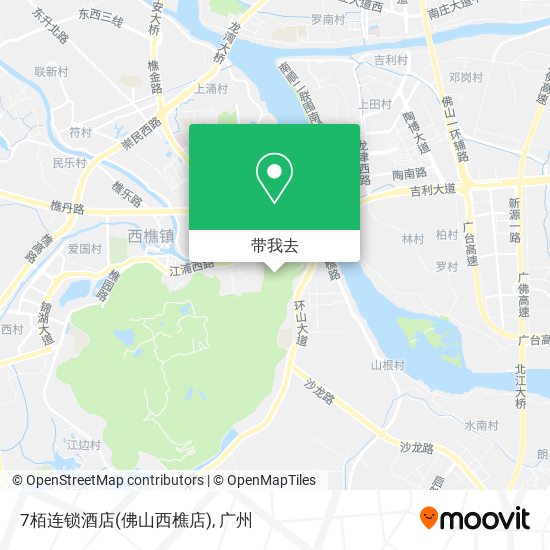 7栢连锁酒店(佛山西樵店)地图