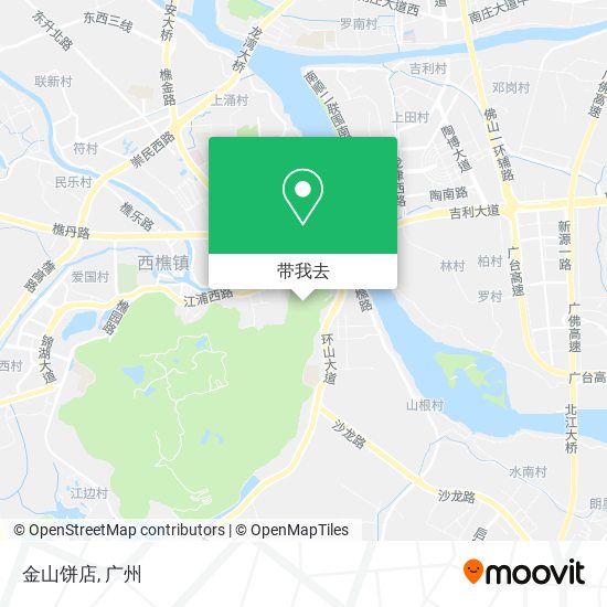 金山饼店地图