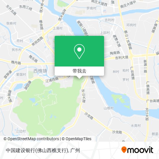 中国建设银行(佛山西樵支行)地图