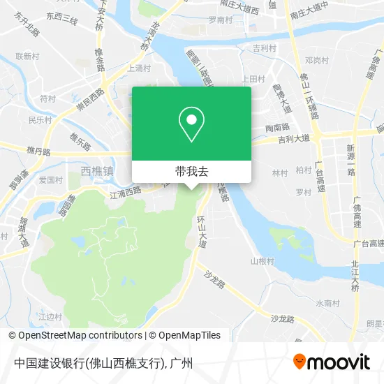 中国建设银行(佛山西樵支行)地图