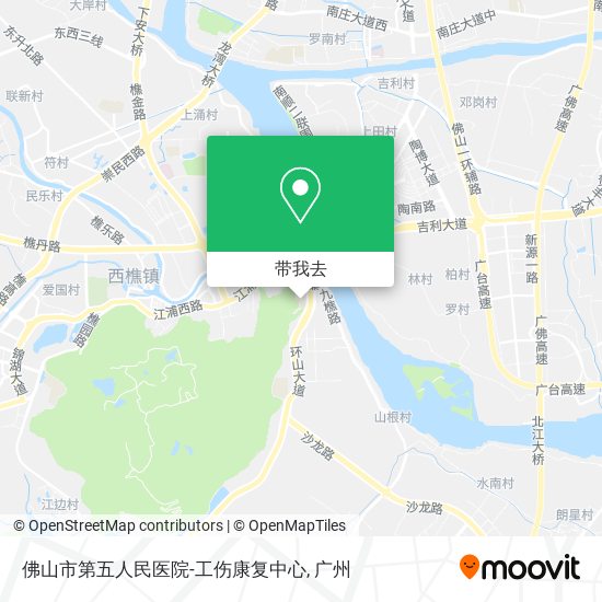 佛山市第五人民医院-工伤康复中心地图