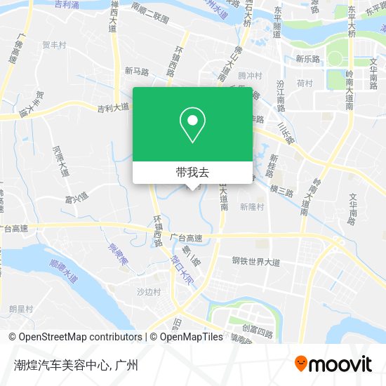 潮煌汽车美容中心地图