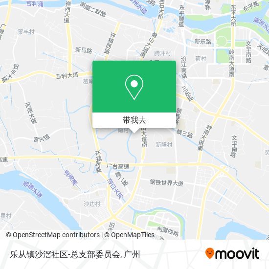 乐从镇沙滘社区-总支部委员会地图