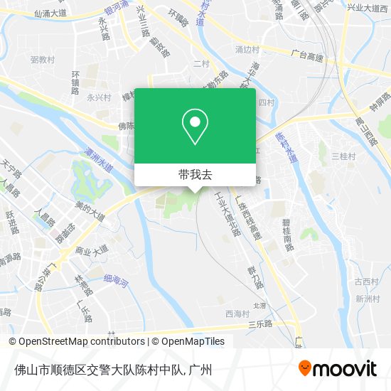 佛山市顺德区交警大队陈村中队地图
