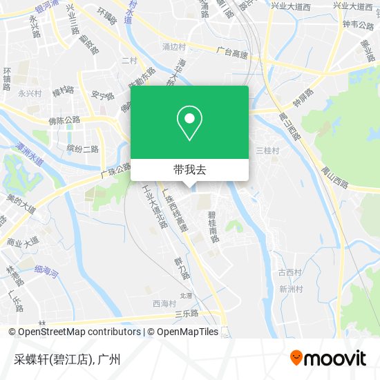 采蝶轩(碧江店)地图