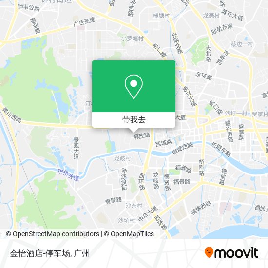 金怡酒店-停车场地图