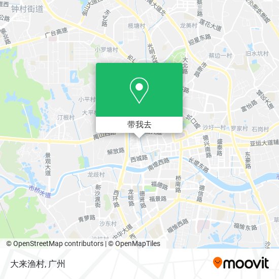 大来渔村地图