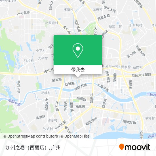 加州之卷（西丽店）地图