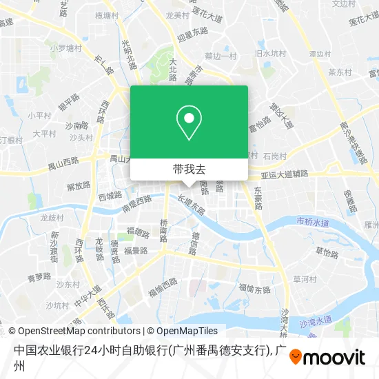 中国农业银行24小时自助银行(广州番禺德安支行)地图