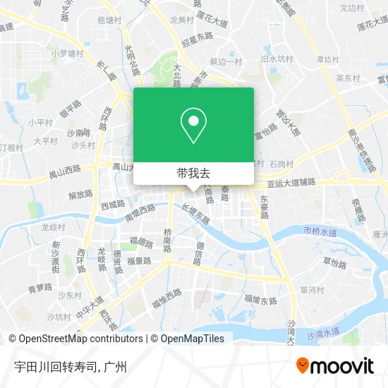 宇田川回转寿司地图