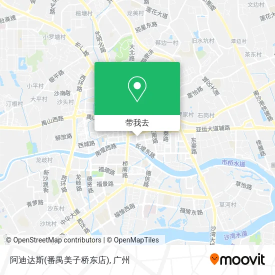 阿迪达斯(番禺美子桥东店)地图